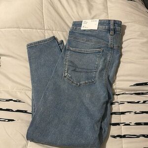 American Eagle super high rise jegging 16 short